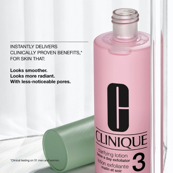Clinique Clarifying Lotion Exfoliator for Skin Type 3 (Combination-Oily) 2oz New - Picture 2 of 8